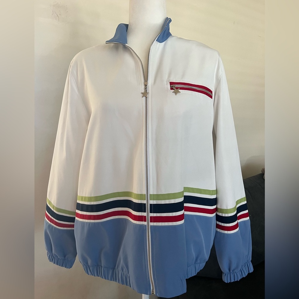 VINTAGE WOMEN’S ALFRED DUNNER ZIP UP JACKET / 12 / Country Club Core / Preppy